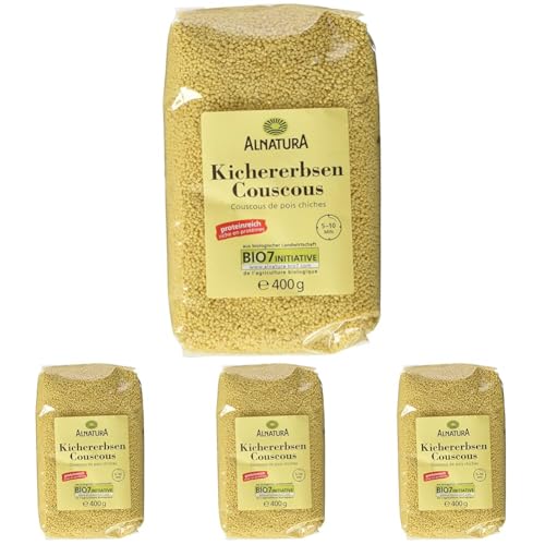 Alnatura Bio Kichererbsen-Couscous, 400g (Packung mit 4)
