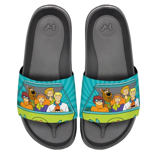 Popfunk Scooby-Doo Mystery Machine Unisex Adult Slides Adjustable Flip Flop Sandals Officially Licensed Hypd Slydr Switch™