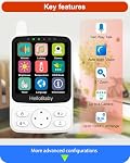 HelloBaby Baby Monitor No WiFi, 4" IPS Screen, 2800mAh Battery (26H ECO), Video Baby Monitor with Camera and Audio, Pan-Tilt-Zoom, Infrared Night Vision, Temperature Sensor, 8 Lullabies & 1000ft Range
