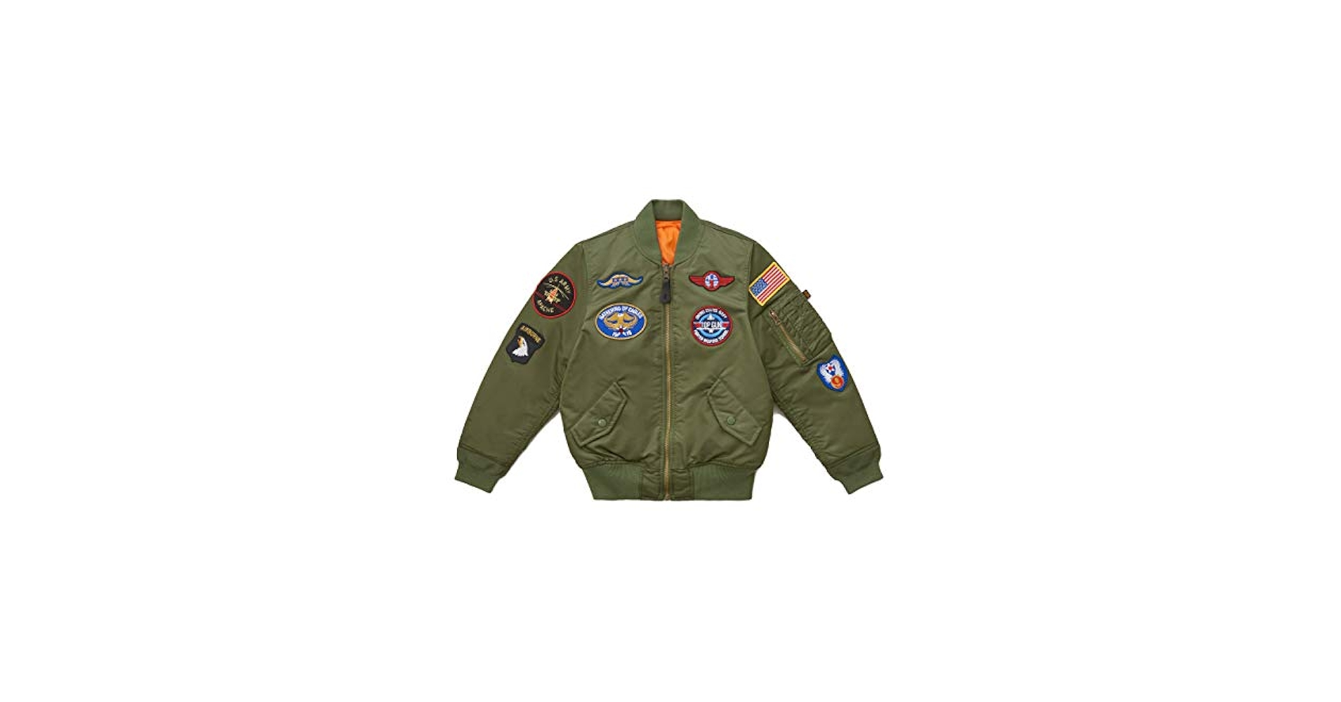 Amazon.com: Alpha Industries Boys' MA-1 Flight Jacket with
