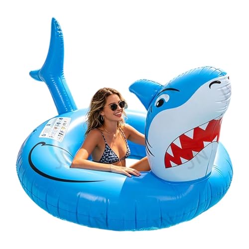 Bouée requin piscine adultes pour vacances d'été relaxantes