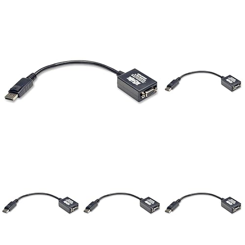 Miniatura 2 de Tripp Lite Adaptador de Vídeo DisplayPort a VGA, Convertidor de Vídeo DP a VGA, Adaptador de Pantalla Activa (MF), 6 Pulgadas (P134-06N-VGA), Negro