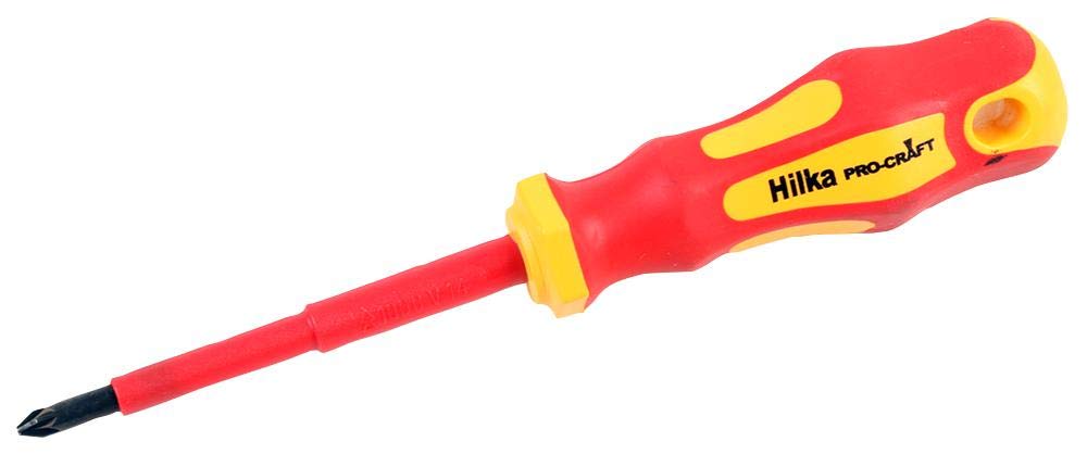 PZ1 X 80MM VDE Screwdriver - POZI, Screwdrivers SUPERDRIVE/POZIDRIVE Tools, 1 Piece Pack - 33910180