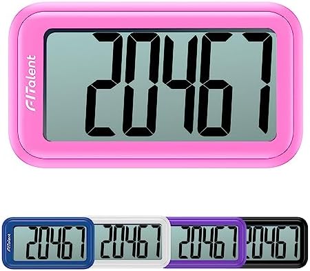 Pedometer for Walking, Super Portable Accurately Pedometer for Kids Women Seniors, 3D Step Counter for Walking, Digital Step Tracker with Clip Lanyard