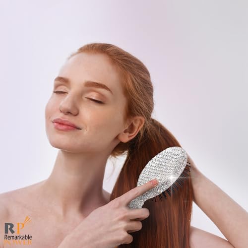 Peine mini portátil Rhinestone para cabello mujer miniatura 7