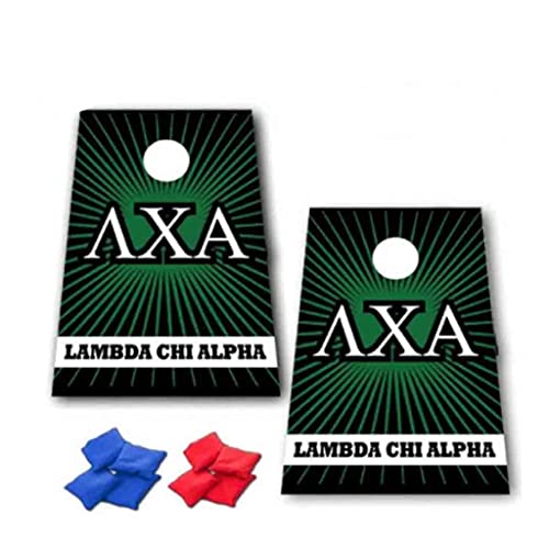 VictoryStore Cornhole Games - Lambda Chi Alpha Cornhole Bag Toss Game - Starburst - 8 Bags Included