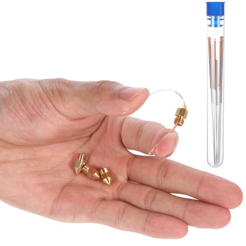 3D Drucker Zubehör, 3D Drucker Düsenreinigungsnadeln 3D-Drucker Düsen Reinigungsset 10 Stück Düsenreinigungsnadel aus Edelstahl 0.15/0.2/0.25/0.3/0.35/0.4/0.5/0.6/0.8/1.0mm, mit Düsen – Bild 3