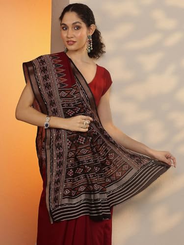 Image of Libas Silk Blend Womens Saree