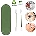 Produktbild Wiederverwendbares Wattestäbchen Waschbar Sicherheitssilikon Wattestäbchen Ohrreinigung Kosmetische Wattestäbchen Stifte Doppelköpfiges Silikonrecycling Wattestäbchen Beauty Tool (green)