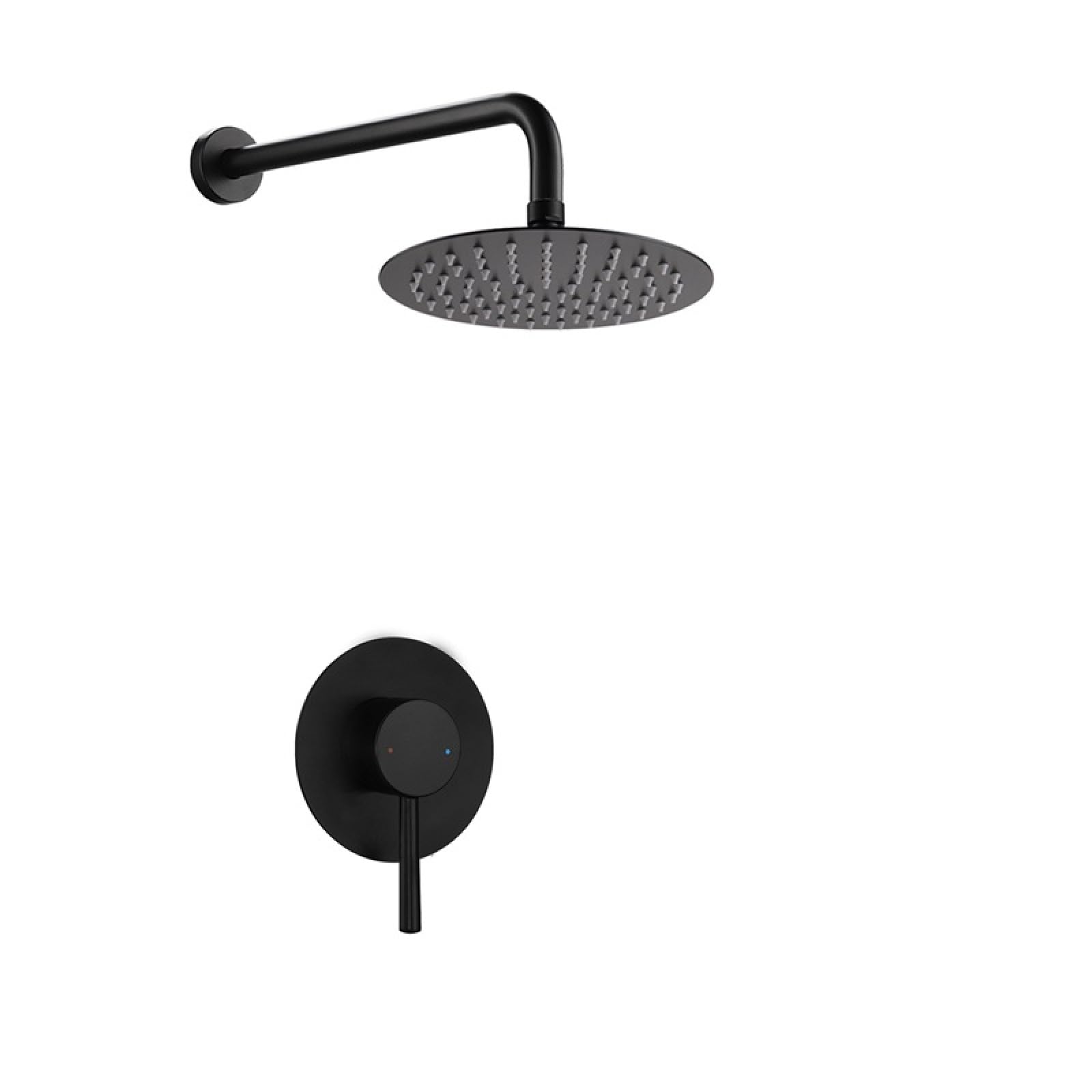 ASerZenith in-Wall Shower Concealed Shower Shower Head Single Function Bath Hotel Engineering Shower(Gold 10In Stainless Top Spray)