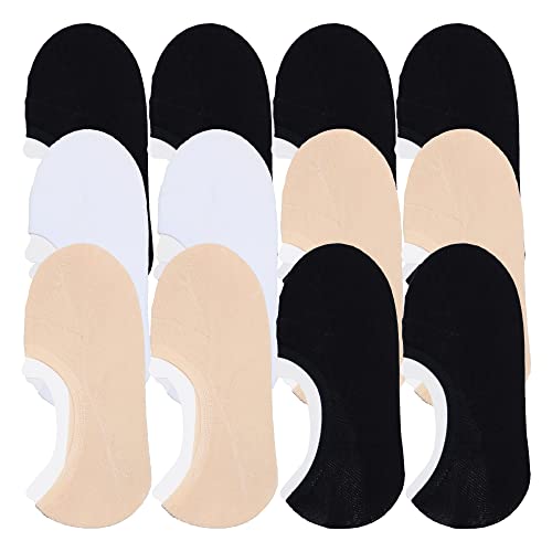 Angelina Women's Cotton Low Cut No Show Socks (12-Pairs), Sk21_Bwb #TOP14