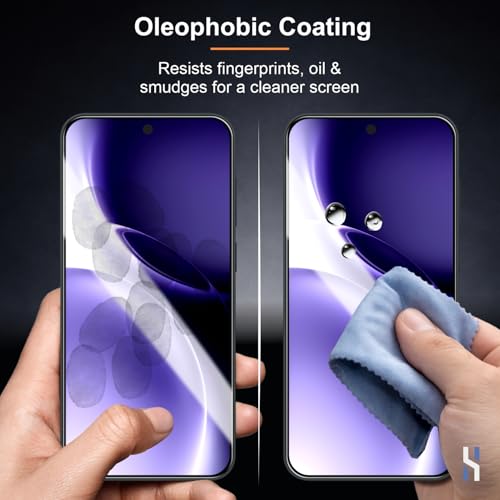 Image of Tempered Glass for Vivo X300 - Military Grade 9H Screen Guard, Anti-Scratch, Shatterproof, Edge-to-Edge Full Coverage - Black Border