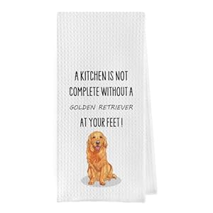 Gqtt Golden Retriever Dish Towels - Golden Decorative Waffle Weave Kitchen Towels, Hand Tea Towel, Gifts (1624 Inches) Gqtt Golden Retriever Dish Towels Golden Decorative Waffle Weave Kitchen Towels Hand Tea Towel Gifts 1624 Inches