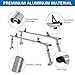 OUTPRIZE Non-Drilling Aluminum Truck Rack, Heavy Duty Width and Height Extendable Truck Bed Ladder Rack, Fit for Max 66