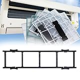 Soporte de filtro de aire acondicionado con red a prueba de polvo para unidad interior Midea, para marco de plástico duradero para una fácil instalación y rendimiento de filtración mejorado