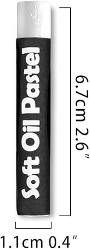 Vista 38 de qianshan Juego de 12 colores pasteles suaves al óleo, no tóxicos, textura suave, colores vibrantes y cremosos, suministros de arte para artistas