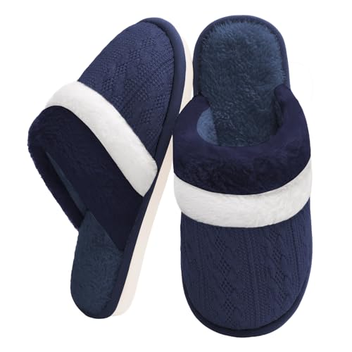 Xnova Zapatillas de Peluche Casa Mujer, Pantuflas con Acogedora Espuma de Memoria, Zapatos para Interiores y Exteriores Pantufas Termicas Regalos Creativos (Azul, 38-39) Xnova Zapatillas de Peluche Casa Mujer, Pantuflas con Acogedora Espuma de Memoria, Zapatos para Interiores y Exteriores Pantufas Termicas Regalos Creativos (Azul, 38-39)