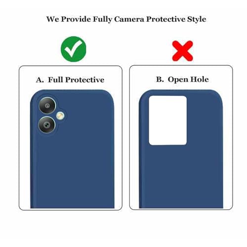 Image of A rtistque Back Cover Case for Samsung Galaxy M05 / A05 / F05 with Camera Protection | Shockproof TPU | Stylish Protective Design | Slim Fit | Ultra Matte | Back Cover - Blue