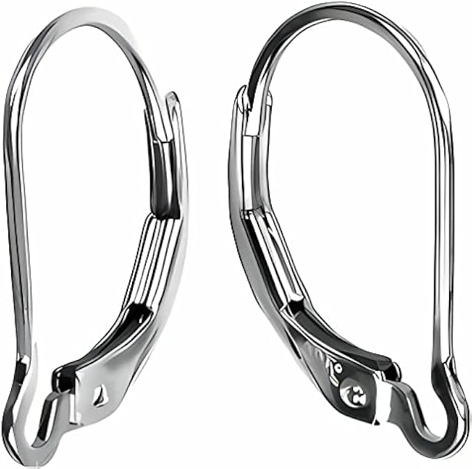 uGems 3 Pair Sterling Silver Interchangeable Lever Earring Accessories