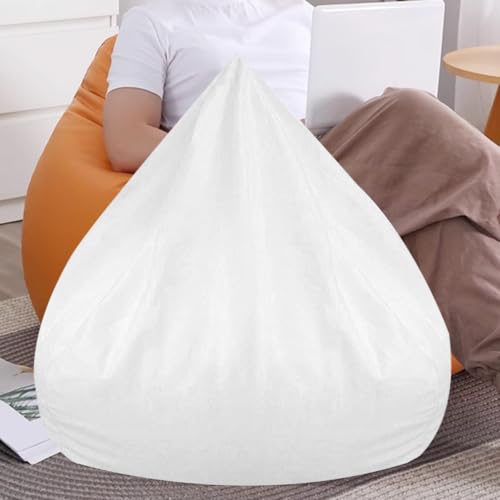 PRETYZOOM Sofa Stool Inner Lid 10X18X10 Inch Removable Washable Fabric Cover Replacement for Bean Bag Chair Cushion Insert