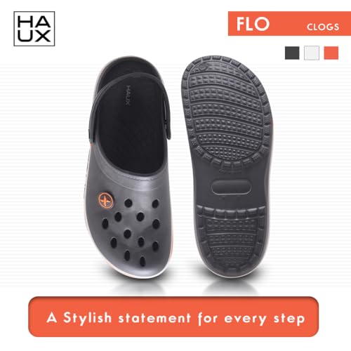 Image of HAUX Casual Clogs for Men | Soft & Comfortable EVA Slip-Ons | Lightweight Slippers & Everyday Wear Comfort Clogs for Men