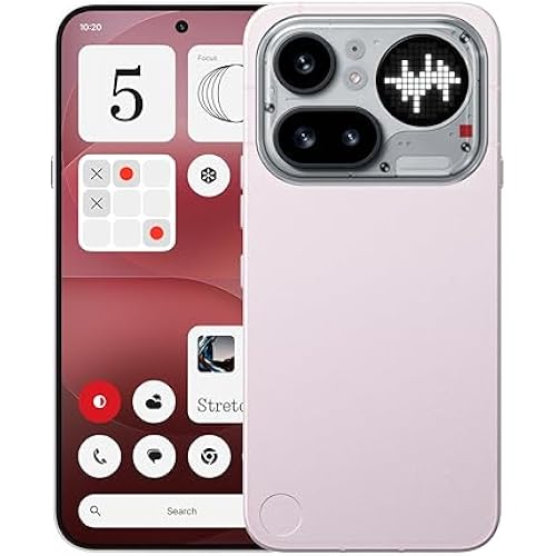 Nothing Phone (4a) Pro Cell Phone 2026 New, Unlocked Android 16 Smartphone, Triple-Lens Camera, AI Photo Edits, 6.83" 144Hz AMOLED Display, 5080mAh Battery, Dual-SIM Glyph Matrix (Pink, 12+256GB)
