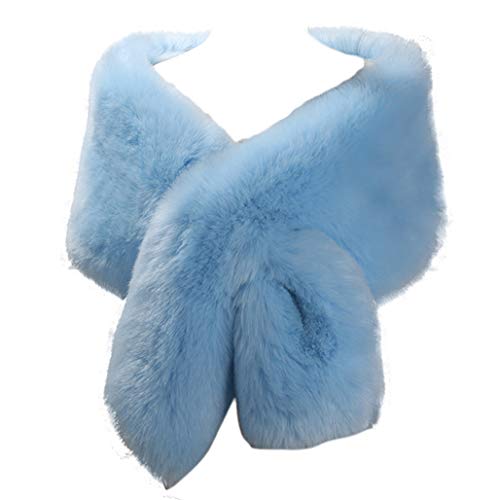 Women 2018 Faux fur Bridal Cape Wedding Scarves Shawl Stole for Winter