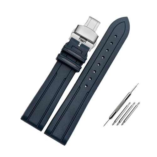 [X] 20 ~[g 21 ~[gtbfSvohIKɃtBbg Fit For IWC ɃtBbgn~gɃtBbg\tghƖhVR[YvXgbv(A-blue-silver-a,22mm)