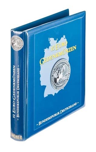 Álbum Lindner 1117M2 monedas 10 euro Alemania 2010 2013 clasificador numismático