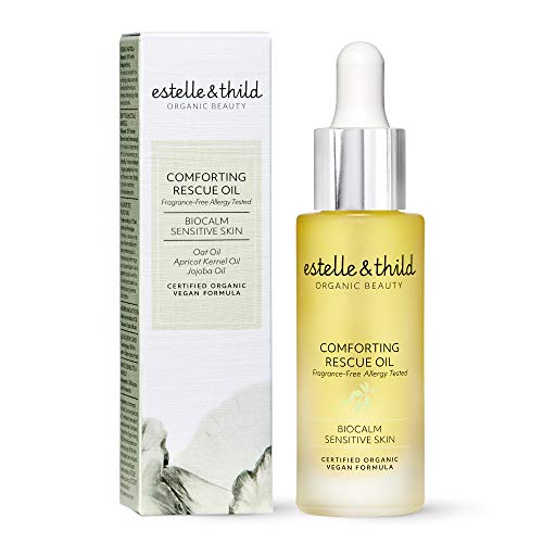 Estelle & Thild - Organic Beauty - Comforting Rescue Oil Sensitive Skin, Fragrance Free & Allergy Tested, Certified Organic, Vegan Formula, Cruelty Free. - Sweden - 30ml