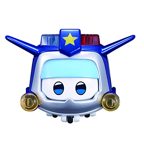 Super Wings Toys for 3 4 5 6 7 8 9 Year Old Boy Girl , Paul Super Pet w/ Light Facial Expressions Interchanging Gift, Blue