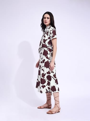 Image of PURVAJA Women's Regular Midi Printed Co-Ords