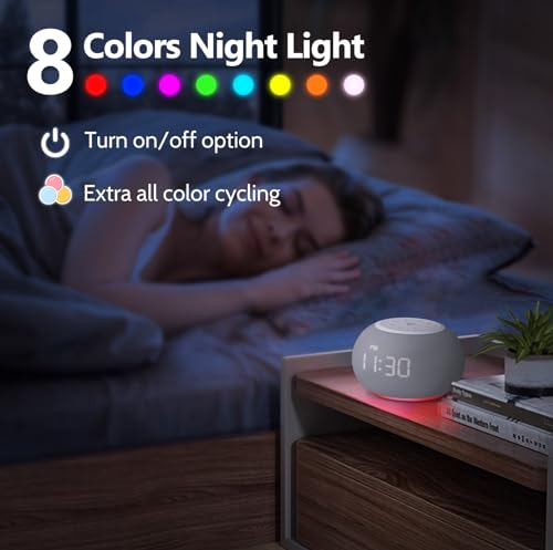 Reacher R3L-168 Auto-Dimmable Sound Machine Alarm Clock thumb #5