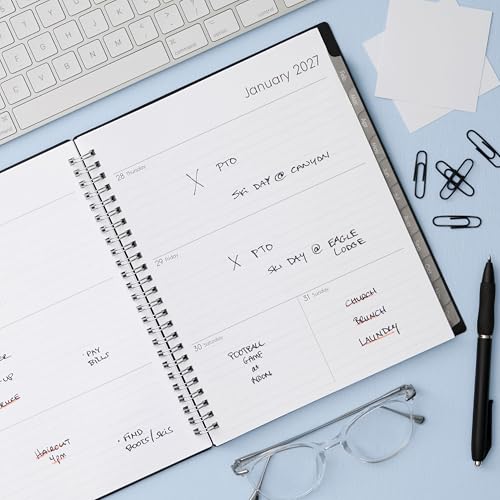 Image of Blue Sky 2027 Weekly and Monthly Planner Calendar, Includes January 2027 - December 2027, 7 inch x 9 inch, Flexible Cover, Wirebound, Laminated Tabs, Enterprise