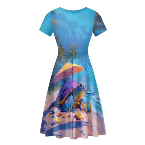 Image of Forchrinse Native Aztec Style Black White Geometric Women's Midi Dress Casual Long Dress Round Neck Swing Dress