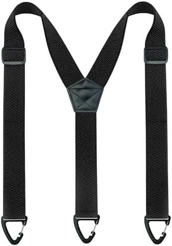 JEMYGINS Hidden Black Suspenders for Men Under Clothes with 3 Snap Loop (1.48" Wide)(9)