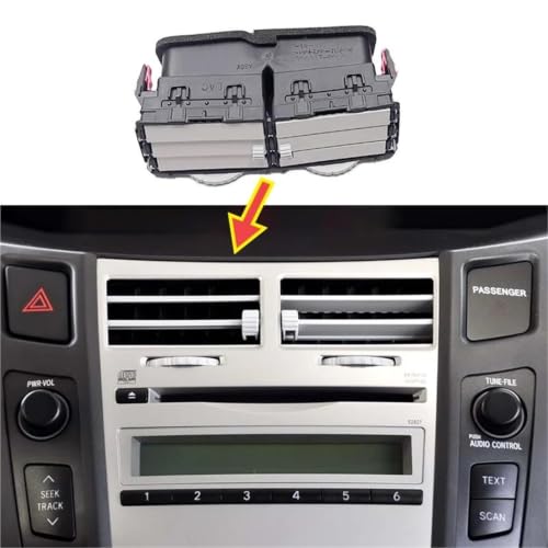 Grille de climatisation cassée ? Remplacez la bouche d'aération centrale de votre Yaris 2008-2013