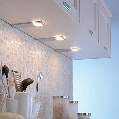 Paul Neuhaus LED-Unterbauleuchten, 3er Set, Aluminium, warmweiß, 6W