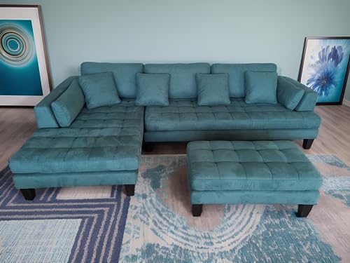 Teal Blue Sectional