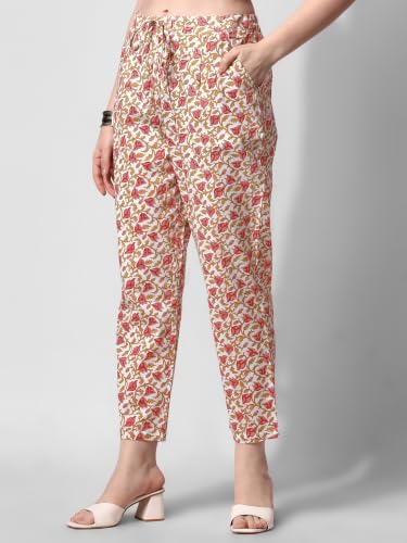 Image of MIRCHI FASHION Pure Cotton Women Straight Embellished Ajrakh Print Kurti Set with Dupatta and Pant