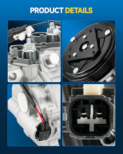 Image of PHILTOP YCC376 Air Conditioner AC Compressor with Clutch for Ford Focus 2016 2.0T, 2014-2018 2.0L