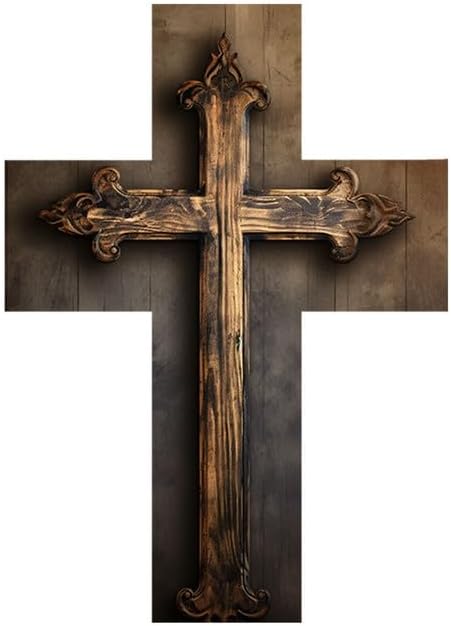 Miniatura 14 de JIBEVEYYI -Cruz de madera, decoración de pared cruzada, cruces decorativas para la pared, cruz religiosa decoración del hogar, cruz de pared de