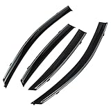 HEROFFIX 1 Set Fensterabweiser für Hyundai Elantra Limousine 2007-2010 Seitliche Fensterabweiser Schwarz