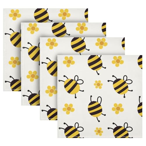 Servilletas de Tela Cuadradas Qilmy 20x20 Pulgadas Pack x4 miniatura 2