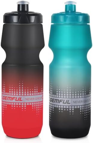 GEMFUL Fahrrad-Trinkflasche 750ml, BPA-Frei sport trinkflasche | Auslaufsicher Leichtes Drücken, für Radfahren Sport & MTB Outdoor-Aktivitäten