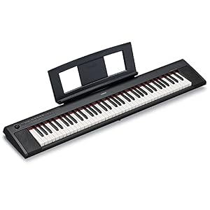 Yamaha Teclado portátil NP32 com 76 teclas - preto