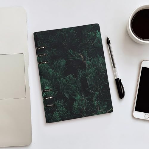 Carnet de notes A5 en cuir synthétique vert forêt, le cadeau idéal - 5