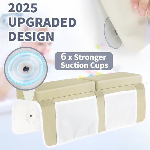 Protection genoux et coudes URMYWO pour le bain de bébé beige doux