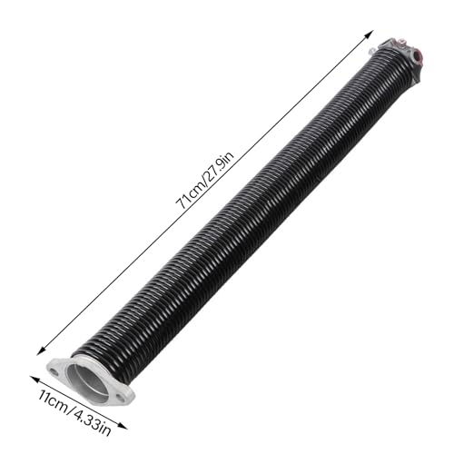 Ausla 2 Muelles de Torsión para Puerta de Garaje de 2 Pulgadas, Hechos de Bobina de Acero y Barril de Aluminio, Mínimo 18.000 Ciclos para Reemplazo e Instalación Familiar (11x70cm)