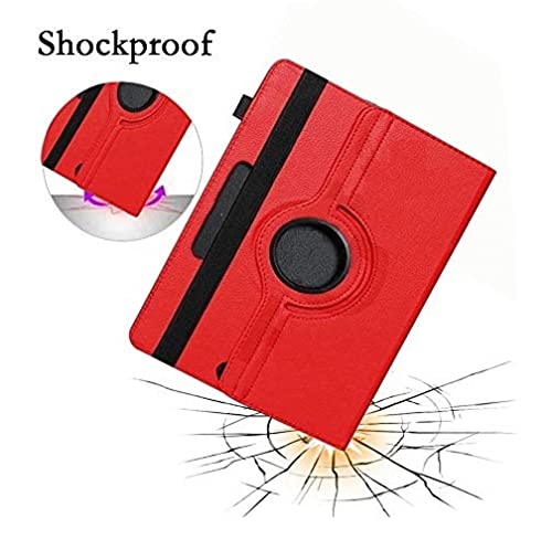 Image of WHITBULL Rotate 360 Degree Universal [Standing Cover] Flip Cover Compatible with Samsung Galaxy Tab S6 Lite (10.4 Inch) (2022) (SM-P613 /SM-P619) Red
